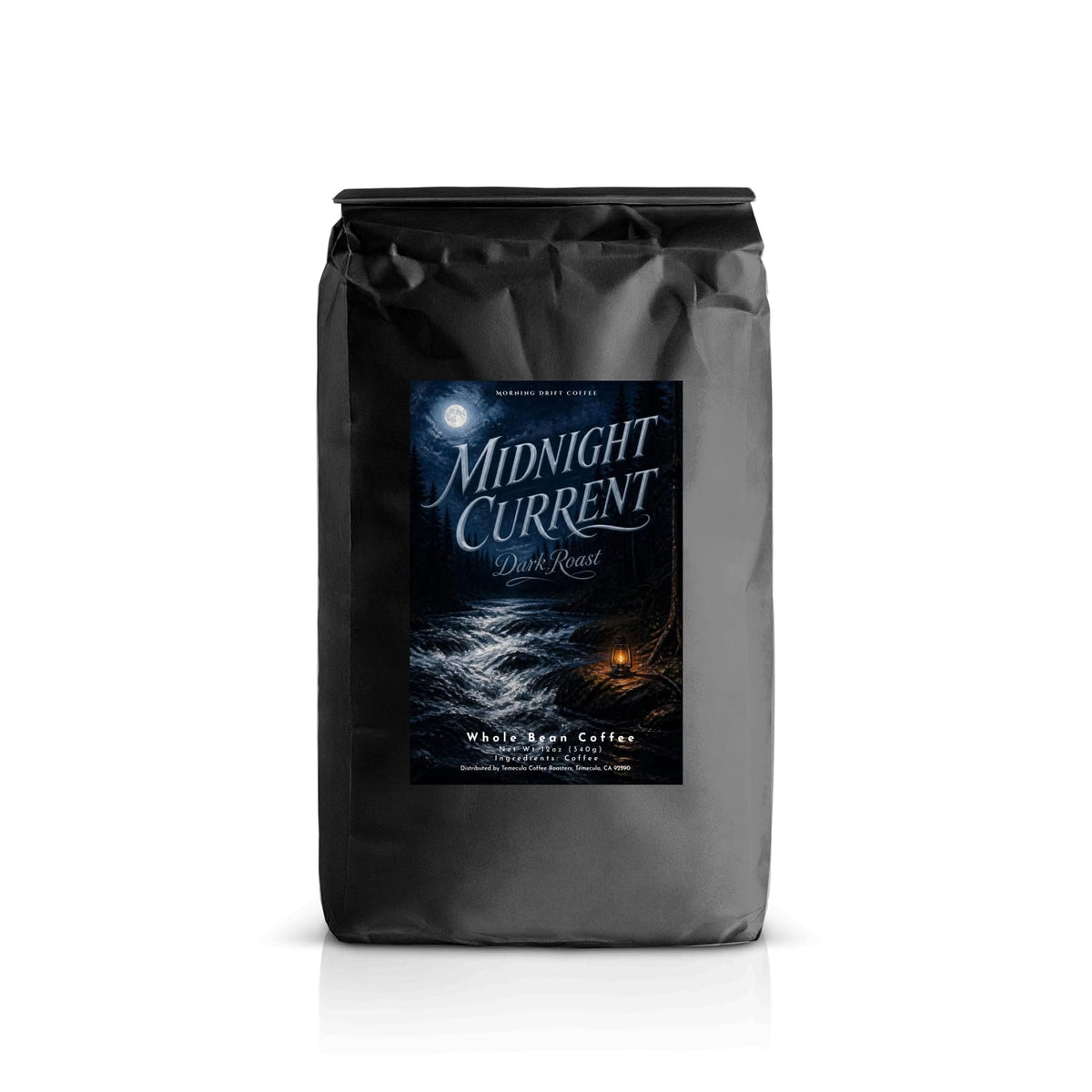 Midnight Current (Dark Roast) - Steady strength, below the surface.